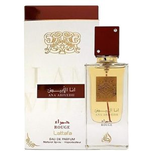 Buy Lattafa Perfumes Ana Abiyedh Rouge Unisex EDP - Eau De Parfum 60ml(2 oz) Saffron, Bitter Almonds Scents